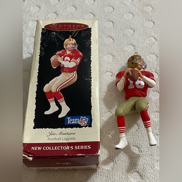 Hallmark Keepsake San Francisco 49er's Joe Montana 1995 Christmas Ornament - Picture 1 of 13